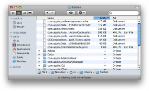 OS X Ordner Caches