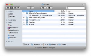 OS X Ordner iTunes