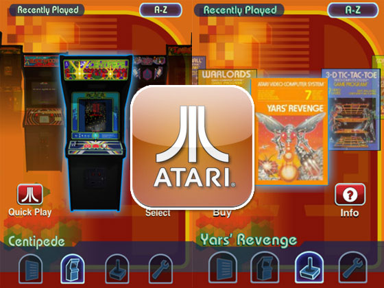 Screenshot of the Atari Greatest Hits iPhone and iPad App