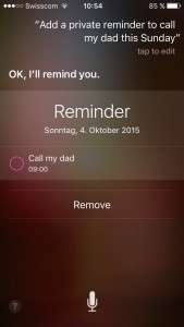 Siri iOS advanced new Reminder command