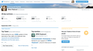 Twitter Analytics - Statistics Dashboard