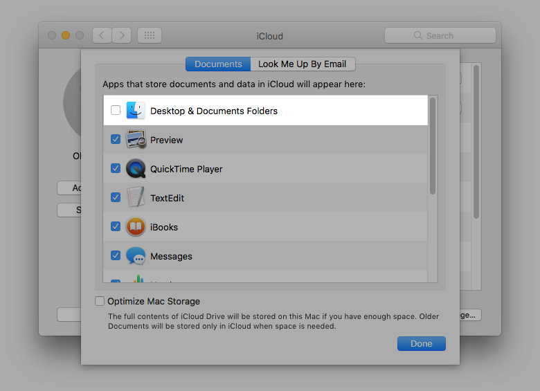 mac sync folder to icloud