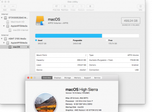 macOS High Sierra Beta - APSF issue with external bootable SSD - 11 macOS High Sierra running on external SSD