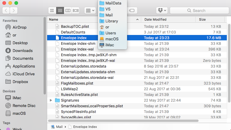 mac mail not responding sierra