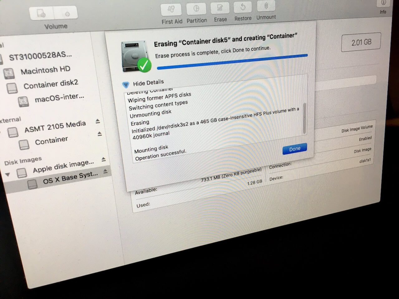 mac high sierra what format for new ssd