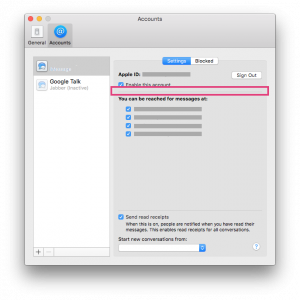 Messages iCloud Sync macOS HighSierra gone