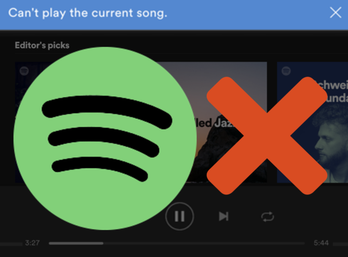 Teaser image for blog post on Spotify error cant play the current song in macOS