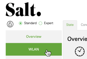 Open the Salt Fiber Smart WiFi-webpage