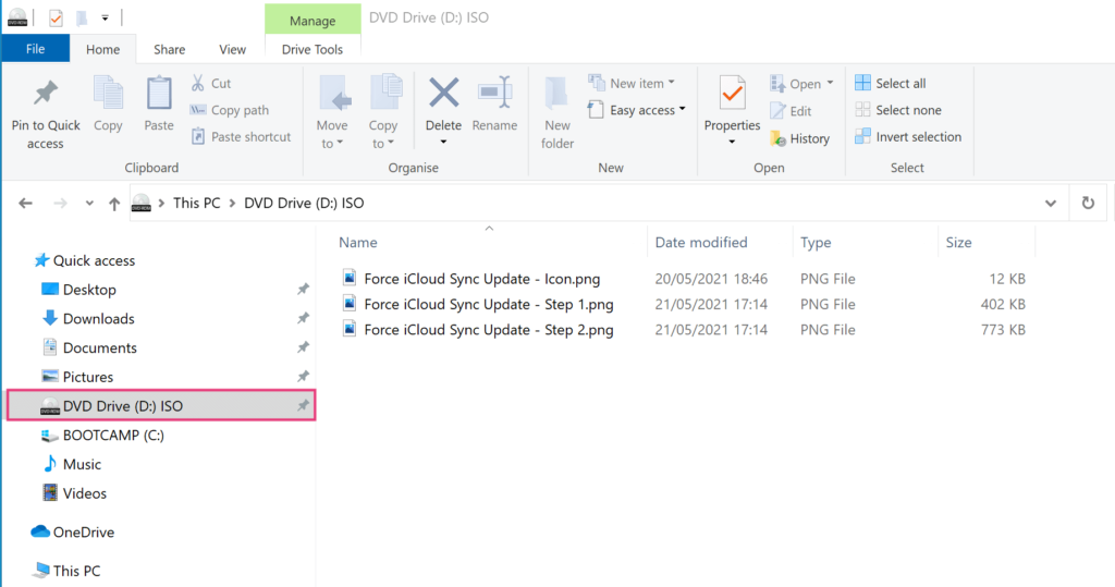 macOS Disk Utility Hybrid Image - Unmounted on Windows 10