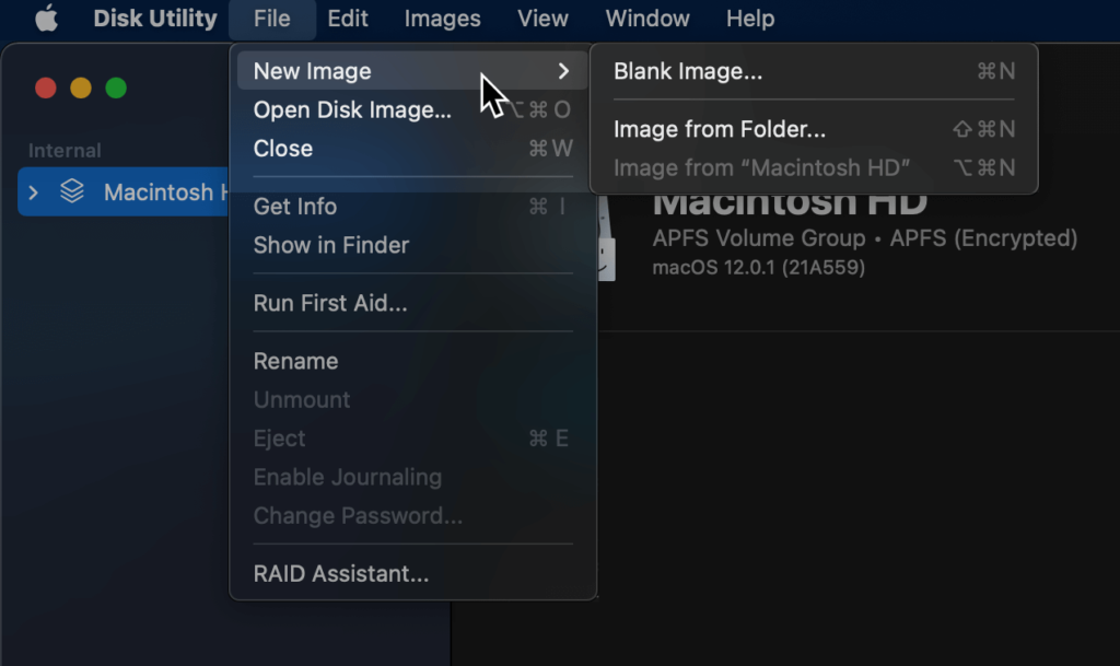macOS create ISO disk image compatible with Windows - Disk Utility New Image