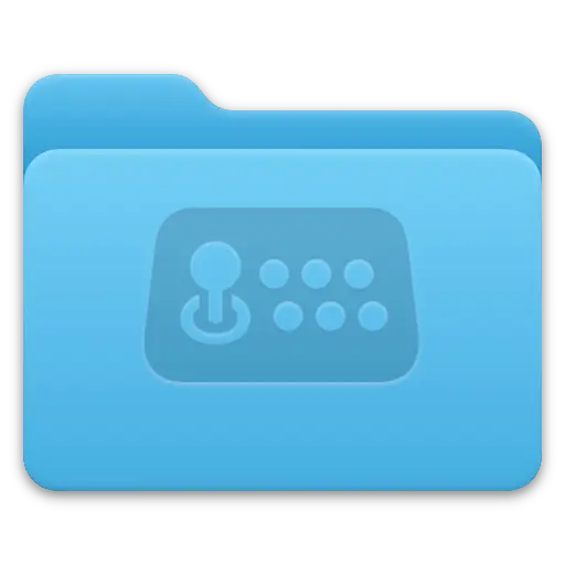 Preview image of a macOS 26 Tahoe Finder Folder with a customized «Retro» inspired icon
